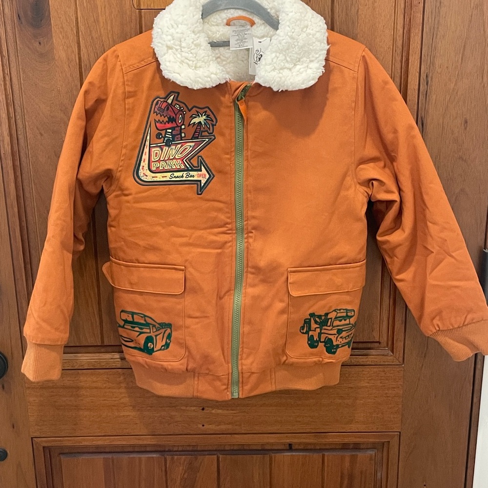 Disney Car’s Movie Dino Park Puffer Jacket New